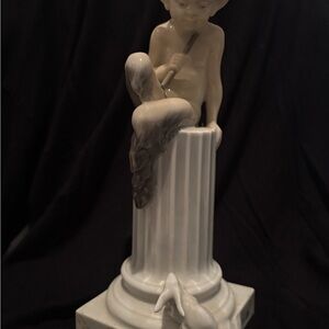 Royal Copenhagen Cherub Sculpture in Cream and White